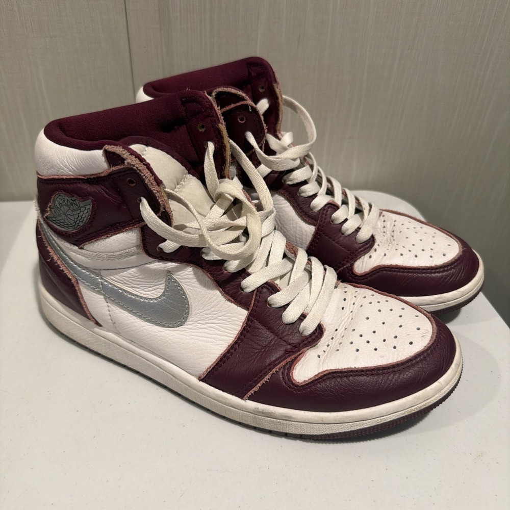 Air Jordan 1 Retro High OG Bordeaux 555088-611 Mens Size 8 Great Tread No Box